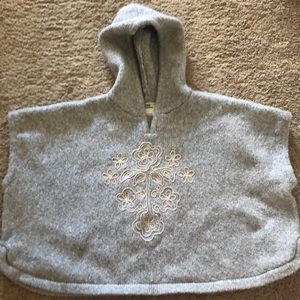 Girls poncho sweater